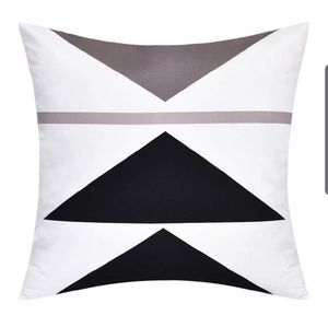 Set 2- black, white and Gray throw pillow covers